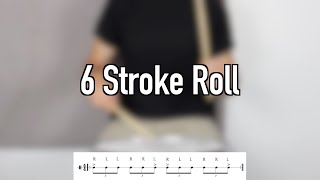 How to Play the 6 Stroke Roll  Using the Moeller Technique [upl. by Anetta808]