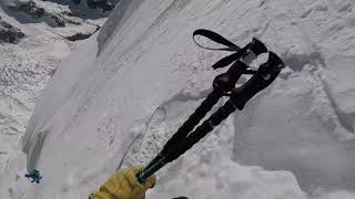 Descente à ski de lAiguille Blanche de Peuterey [upl. by Nageet]