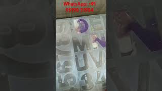 Resin art at home for beginners How to make resin alphabet keychains at home resincrafts resin [upl. by Funk231]