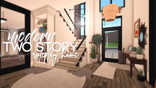 Bloxburg  Modern Two Story Roleplay Home  130k  Speedbuild [upl. by Descombes315]