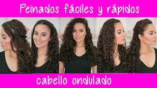 PEINADOS FAÌCILES Y RAÌPIDOS PARA CABELLO RIZADO CHINO U ONDULADO Fabi Ortiz [upl. by Neve]