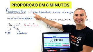 Rápido e fácil  APRENDA PROPORÇÃO EM 8 MINUTOS [upl. by Ahseei]