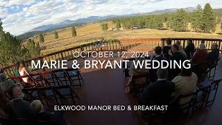 bryant marie wedding 12oct2024 [upl. by Annaiuq]