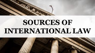 Sources of international law  LexIcon [upl. by Benilda]