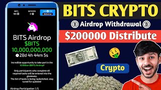 Bits Airdrop 200000 Payouts 😱 Bits Token Price  Bits Withdrawal 🤑 Bits Airdrop Payout [upl. by Yemorej]