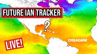 LIVE  future Tropical Storm Ian forms TD 9 headed for Florida as a cat 3 HURRICANE [upl. by Sheley563]