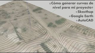 ¿Cómo generar curvas de nivel  Generar plano topográfico con Sketchup [upl. by Solokin]