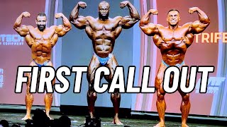 2023 Mr Olympia First Callout  Mens Open Class [upl. by Lazar]