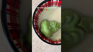 grinch hot chocolate ❤️ christmas baking christmascountdown holidayseason holidaybaking grinch [upl. by Inig]