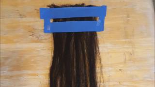 How to Sew Loose Hair Into Wefts [upl. by Ecirual114]