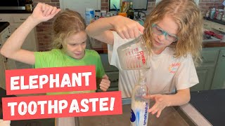 How to Make Elephant Toothpaste A Fun STEM Experiment for the kids  Homeschooling Science Practice [upl. by Alyse]