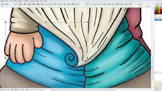 Embird Tutorial  Learn to add some shading while digitizing this cute Gnome embroidery design [upl. by Yates39]