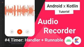 Audio Recorder 4 Timer with Handler in Android Studio [upl. by Hoashis695]