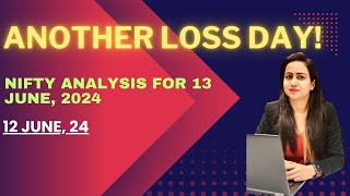 Todays option Trading Update  Day 3 Of Loss This Week 12 June 2024 [upl. by Ahselet]