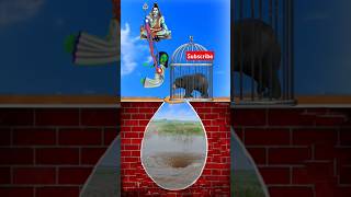 Chudail Or Sankar Bhagwan Jii cartoon shorts horrorshorts bholenath [upl. by Kendra950]