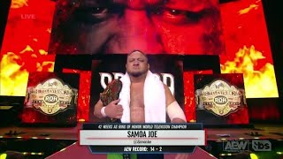 Samoa Joe Badass Entrance AEW Dynamite Feb 1 2023 [upl. by Rennane]