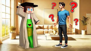 JJ and Mikey Pretended They Were Real People  Minecraft Maizen [upl. by Nilats]