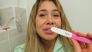 TAKING A PREGNANCY TEST ON CAMERA [upl. by Alatea]