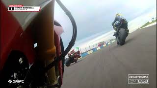 2024 Bennetts British Superbikes RD10 Donington Park onboard last laps [upl. by Ardy]