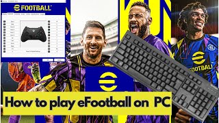 How to play eFootball 2023 on PC with KEYBOARD  eFootball 2023 Keyboard Controls [upl. by Ahsas727]