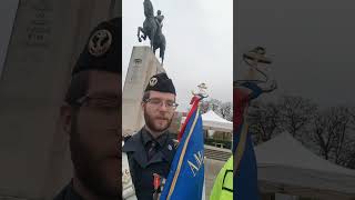 Devoir de mémoire  devant la statut Marêchal FOCH sur la place du Trocadero [upl. by Gaven]