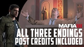 MAFIA 3 All Endings  Take the Throne or Leave Town Final Mission  PostCredits [upl. by Aihpledalihp]