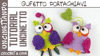 Ti mostro come fare un gufetto 🦉 portachiavi allUncinetto  Tutorial passo a passo [upl. by Abrahan]