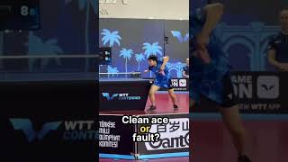 Table Tennis Serve in slow motion TableTennis PingPong TableTennisServe [upl. by Anyalram]