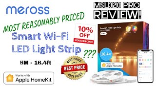 Meross MSL320 Pro the most reasonably priced smart WiFi LED light strip [upl. by Elkin337]