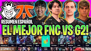 EL MEJOR FNATIC DE RAZORK SE ENFRENTA A G2 ÉPICO  G2 vs FNC RESUMEN LEC VERANO 2023 ESPAÑOL LVP [upl. by Blancha958]