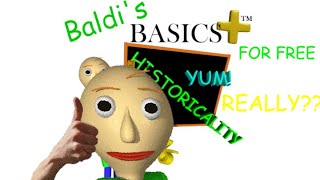 Baldi finds BALDIS BASICS PLUS FOR FREE and PLAYS IT [upl. by Sirahc]