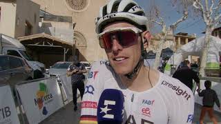 Nils Politt  Interview at the start  Trofeo Pollena  Port dAndratx 2024 [upl. by Nnaecyoj509]