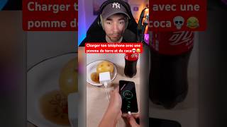 CHARGER TON TÉLÉPHONE AVEC UNE POMME DE TERRE ET DU COCA 💀😂 [upl. by Esoj]