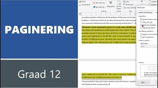 05 Word PaginationPaginering [upl. by Ardath]