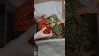 Acorn Bag Order Prep leathercraft orange smallbusiness asmr [upl. by Fotina101]