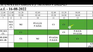 Holkar Science College Time table kese samjhe  Govt Holkar Science College Indore [upl. by Haim]