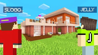 I Found My LOST Friend And BUILT A MANSION Minecraft [upl. by Seema696]