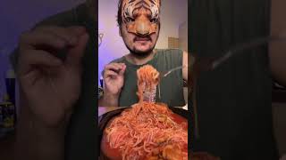 SPAGHETTINI CINESINI CON SALSA E FUNGHI  MUKBANG ITA CIBO ORIENTALE ASMR eating food asmr pasta [upl. by Eelamme737]