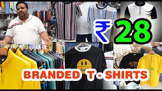 T Shirt Rs 28 Only   Tshirts Wholesale Market In Delhi Gandhi Nagar [upl. by Joellyn327]