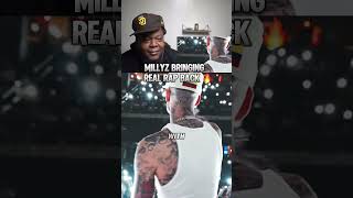 Millyz talkin 🗣️ millyz reaction rap Song is called BLUE STRIPS 🤞🔥 [upl. by Galasyn]