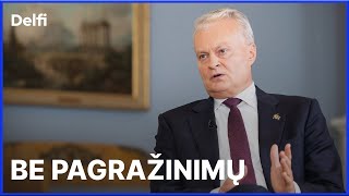 Delfi interviu Nausėda – apie santykius su valdančiaisiais be pagražinimų per skausmą [upl. by Aiden651]