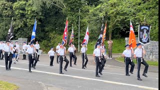 Lisburn 12th July parade 2024 orangemen bands loyalists [upl. by Deroo674]