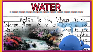 Water Essay In Englishessay english water watercolor watersigns [upl. by Brynn103]