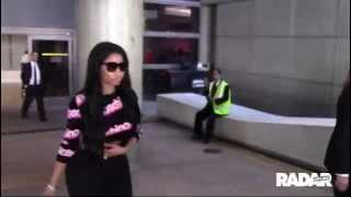 Nicki Minaj at LAX Airport [upl. by Yniatirb]