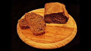 Rye Bread with Flaxseeds  Razani Hleb sa Lanom  Hrono Recept [upl. by Anigue]