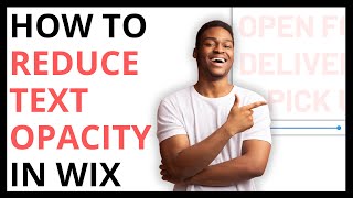 How to Reduce Text Opacity in Wix QUICK GUIDE [upl. by Sharona23]