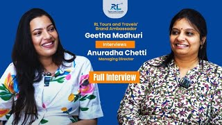 Geetha Madhuri In Conversation With Anuradha Chetti  therltravels  Geetha Madhuri [upl. by Nicolina]