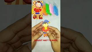 Noddy 🔥viralshort claycraft craft noddycartoontoy upvloggersonali diy claycartoontoys noddy [upl. by Airat]