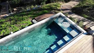 Tilestone pool installation in GAP France [upl. by Ogawa]