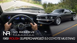 4K TEST DRIVE Roush Supercharged 50 Coyote 1969 Ford Mustang ProTouring FOR SALE CALL 18005627815 [upl. by Okime]